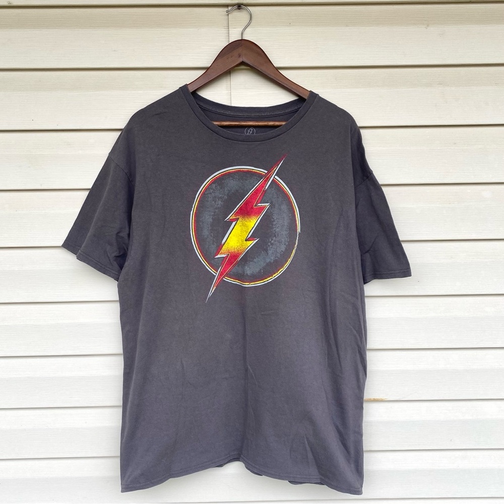 The Flash T-Shirt Gray Short Sleeve Casual Adult XL (F)